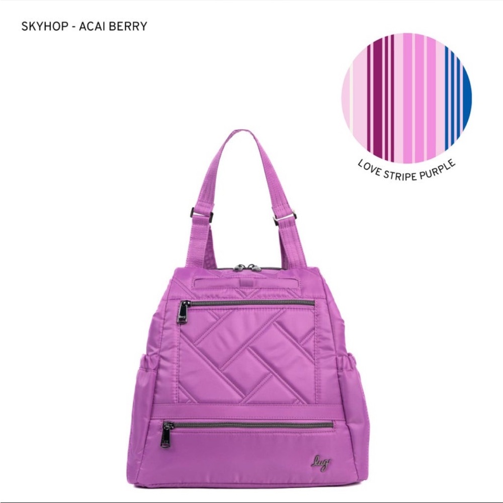 Lug Skyhop Convertible Backpack Acai Berry